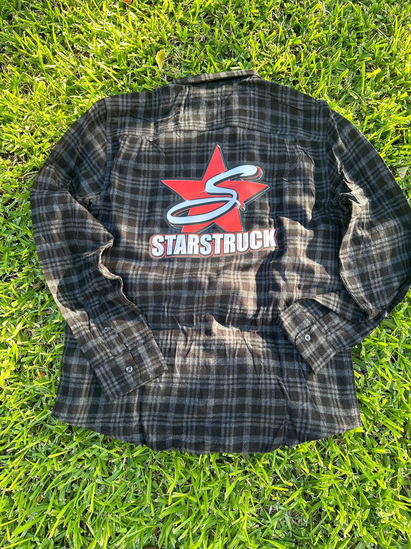 Starstruck Flannel Black & Grey